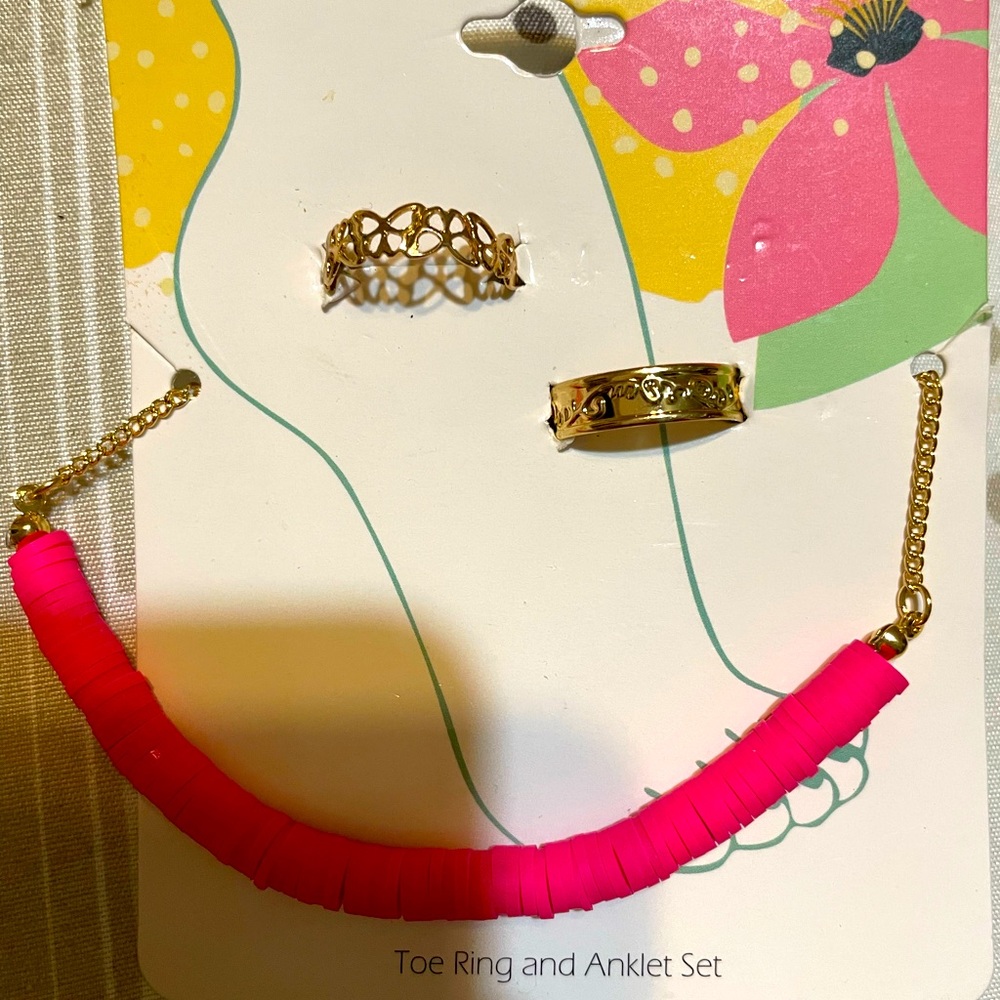 Toe Ring & Anklet Set